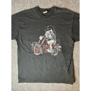 Vintage Y2K Betty Boop Men's Motorcycle Biker T Shirt Size XL Black Graphic RARE
